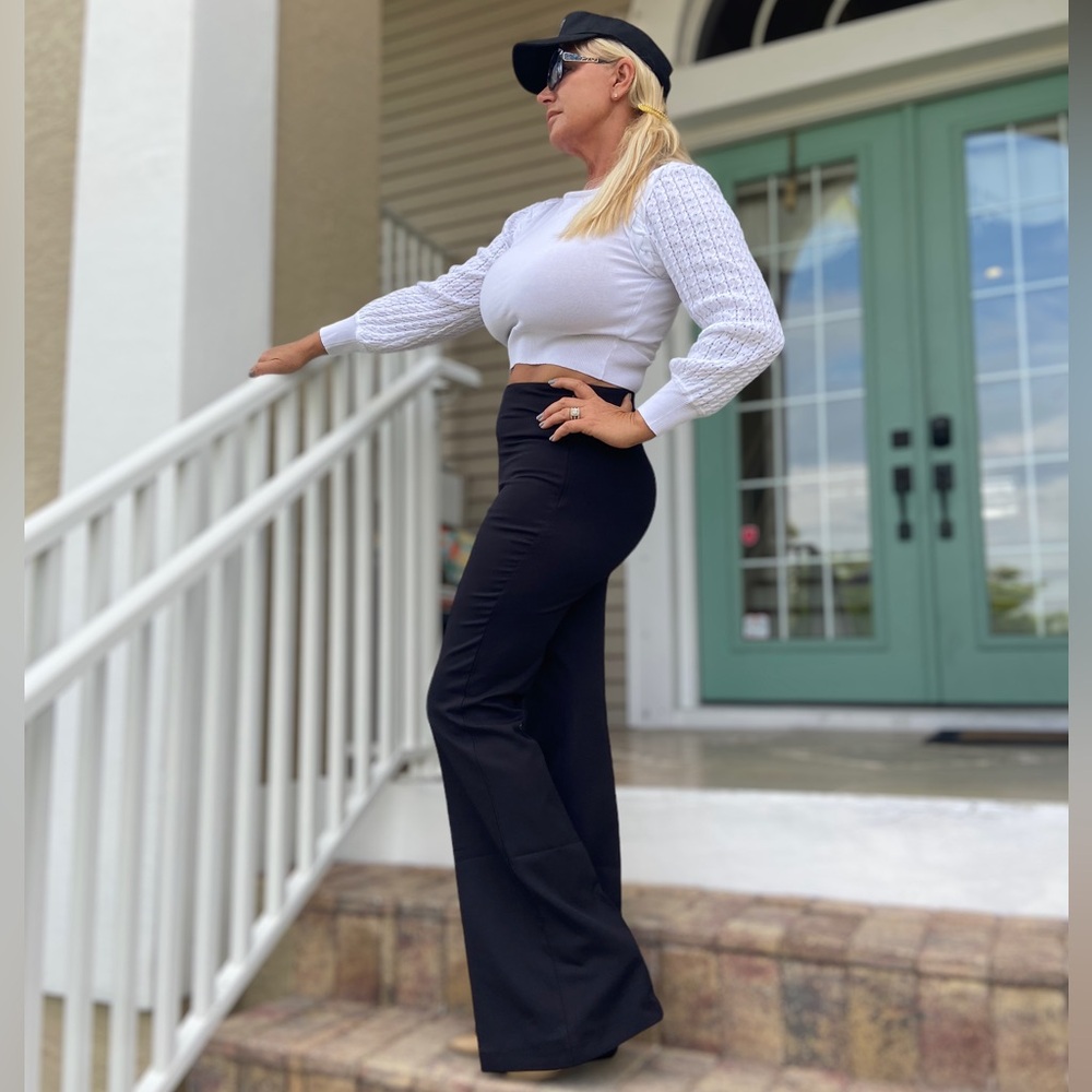 Chic Black Flare Pants for Women